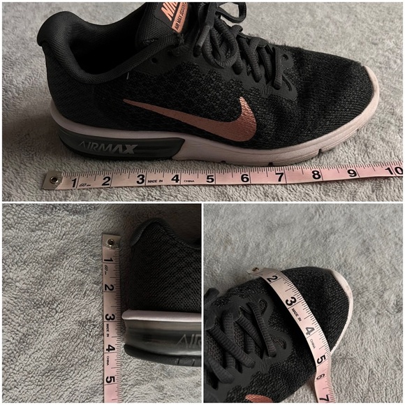 Nike Air Max Sequent 2 Athletic Sneaker Anthracite Black Metallic Red Bronze 6.5 - Picture 17 of 17